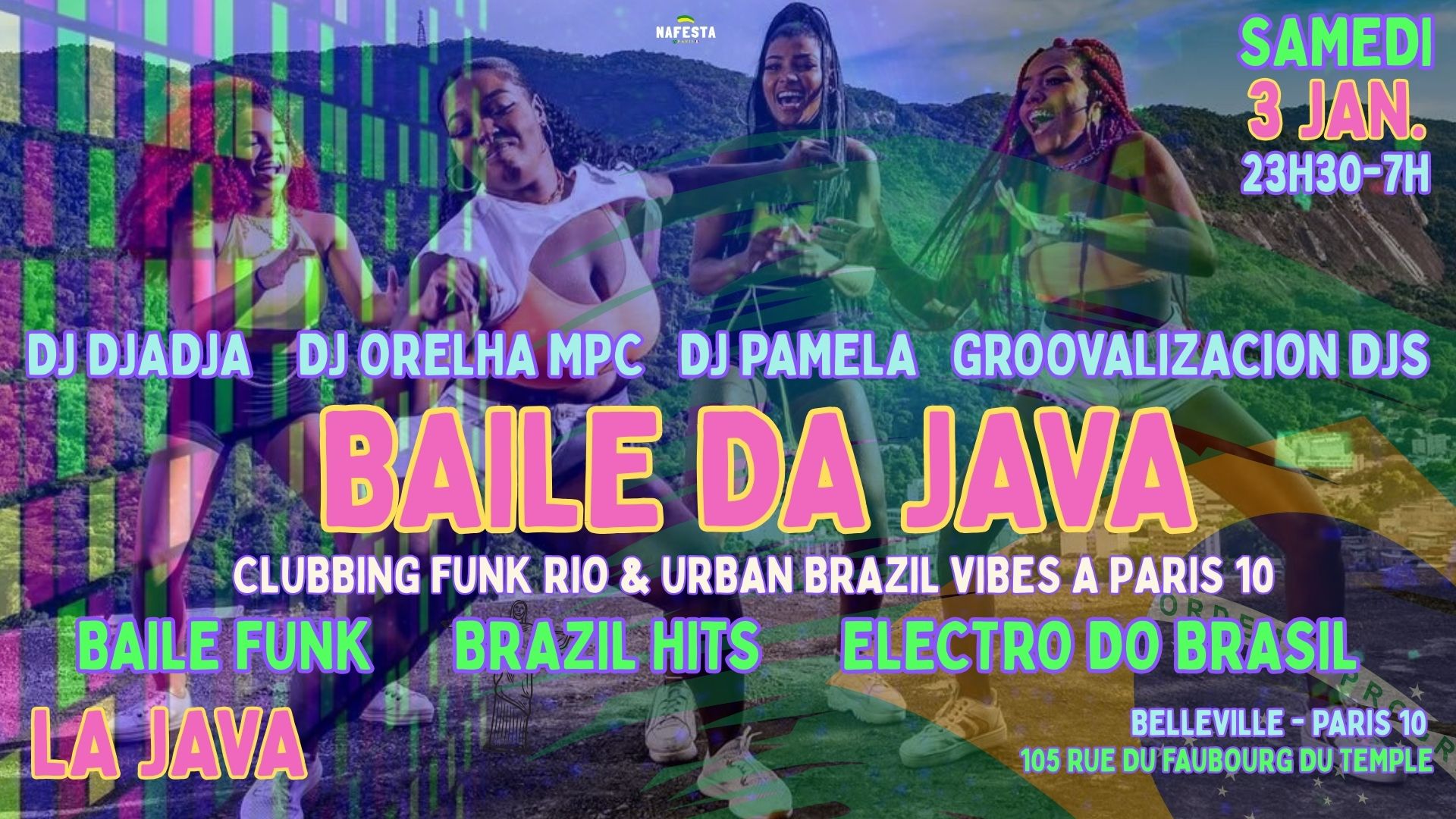 Baile da Java - Rio Funk & Brazil Vibes Party à Paris 10 