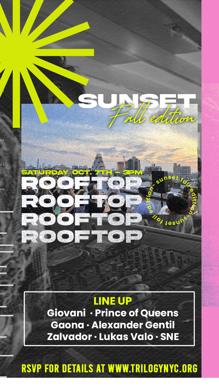 Trilogy NYC presents: Rooftop Sunset free / no cover