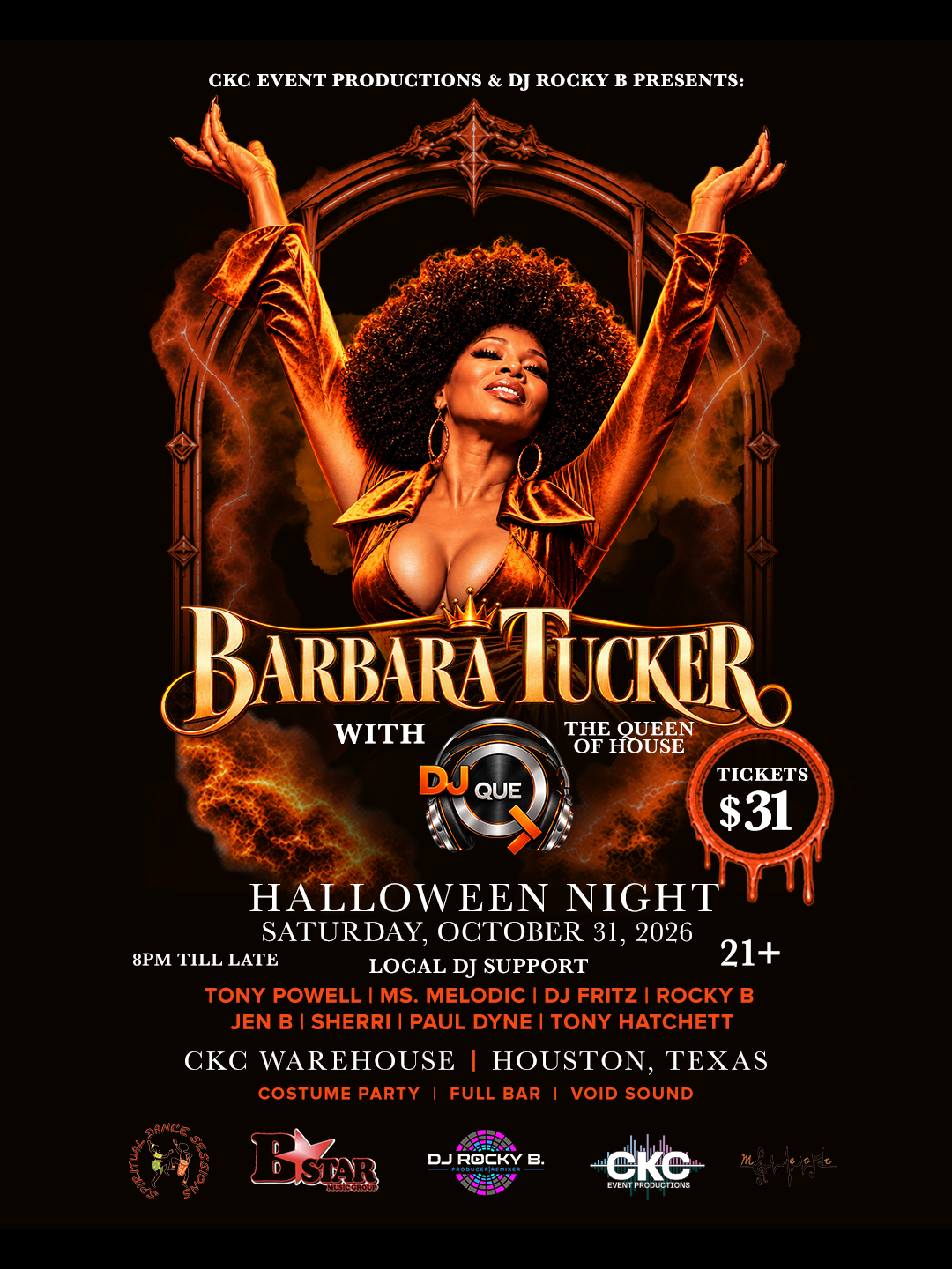 Barbara Tucker Live Halloween Night