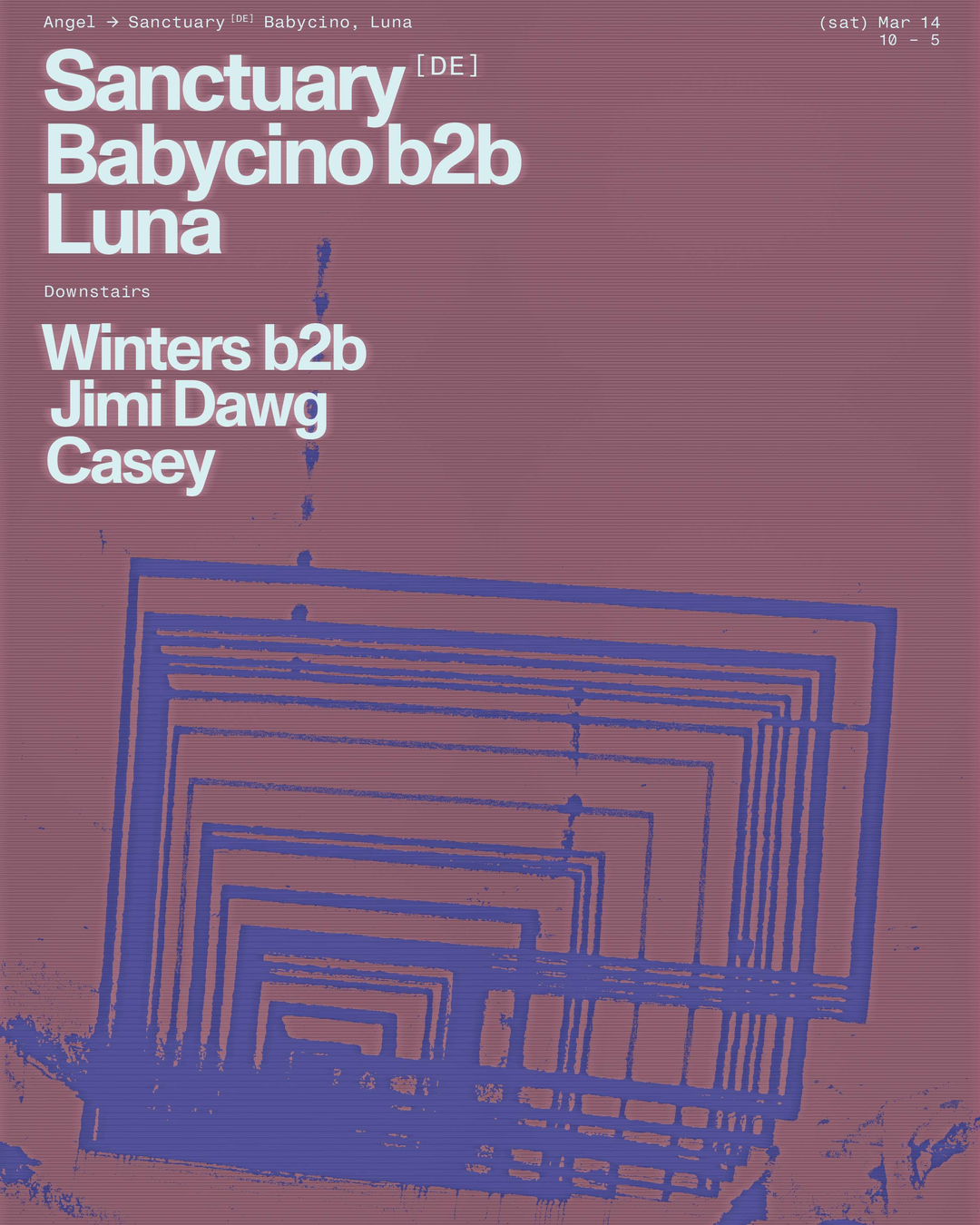Angel presents Sanctuary [DE], Babycino b2b Luna