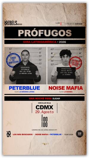 Flyer de PETER BLUE Noise Mafia