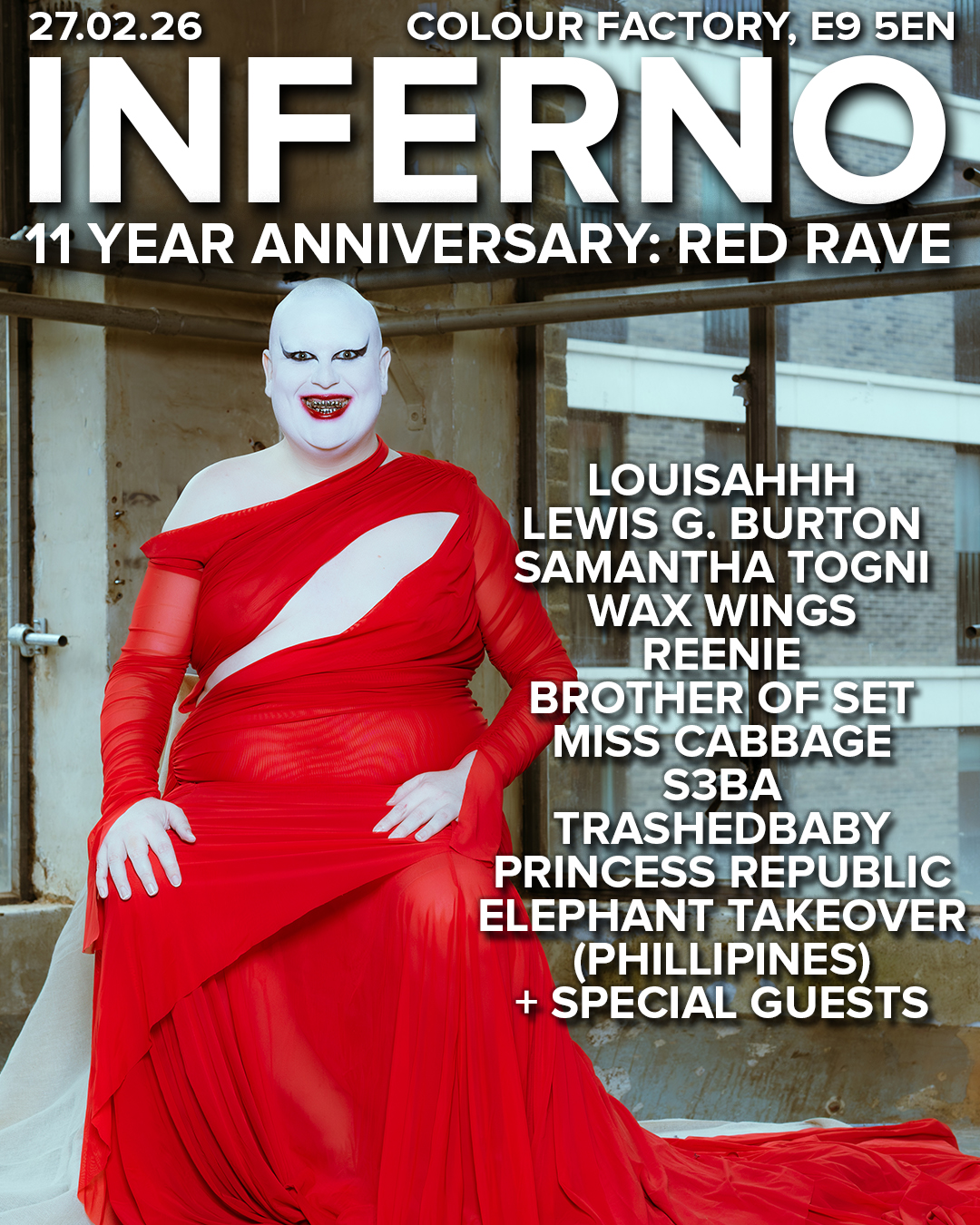 INFERNO: 11 YEAR ANNIVERSARY - THE RED RAVE