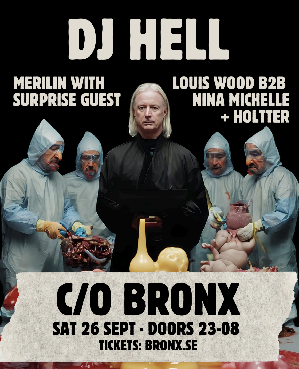 DJ HELL ☆ MERILIN ☆ Nina Michelle ☆ LOUIS WOOD ☆ KINKY DISCO ☆ T.B.A