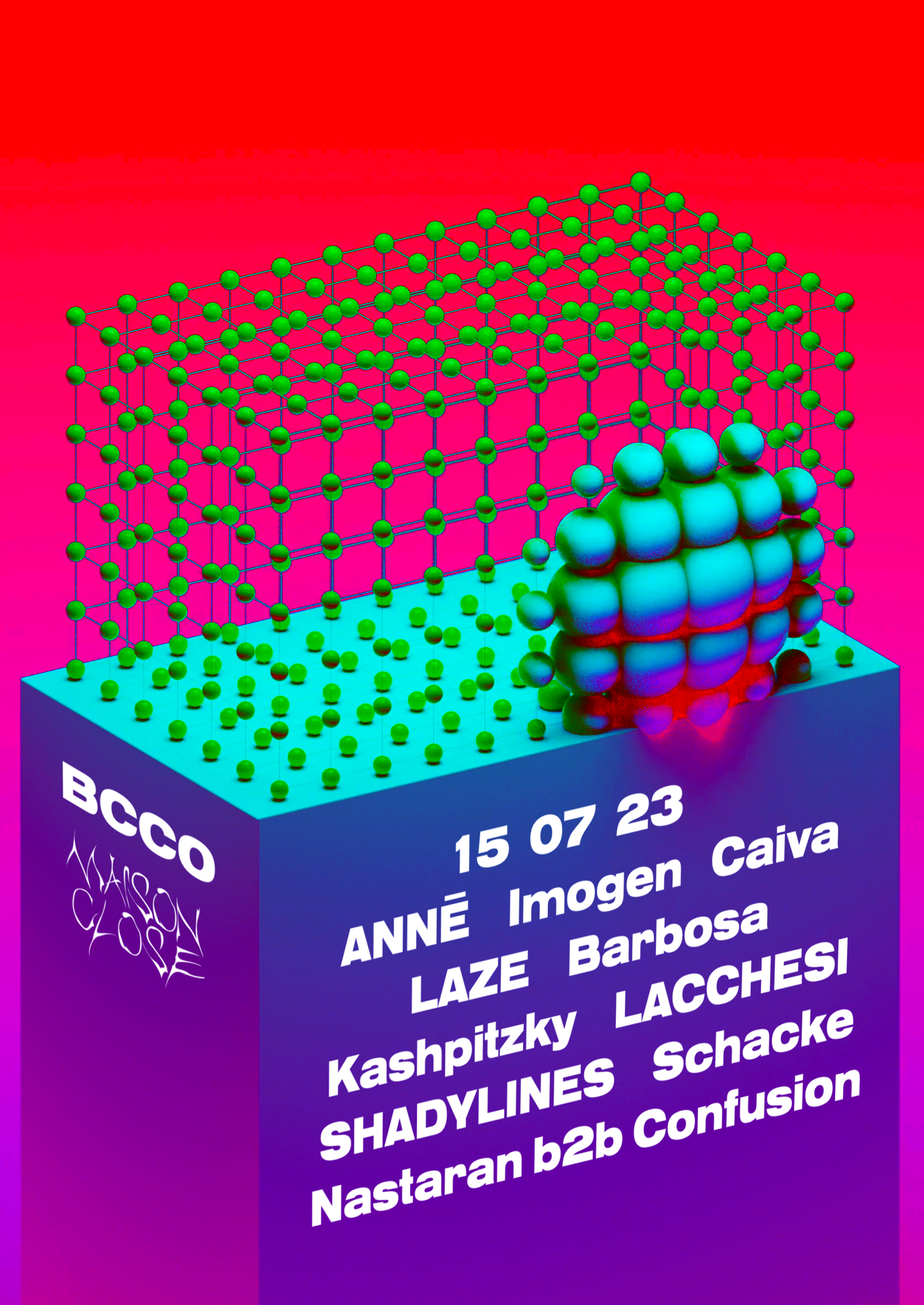 BCCO x Maison Close flyer