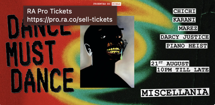 KINAH with Darcy Justice, Karani, Marez b2b Piano Heist, Chichi