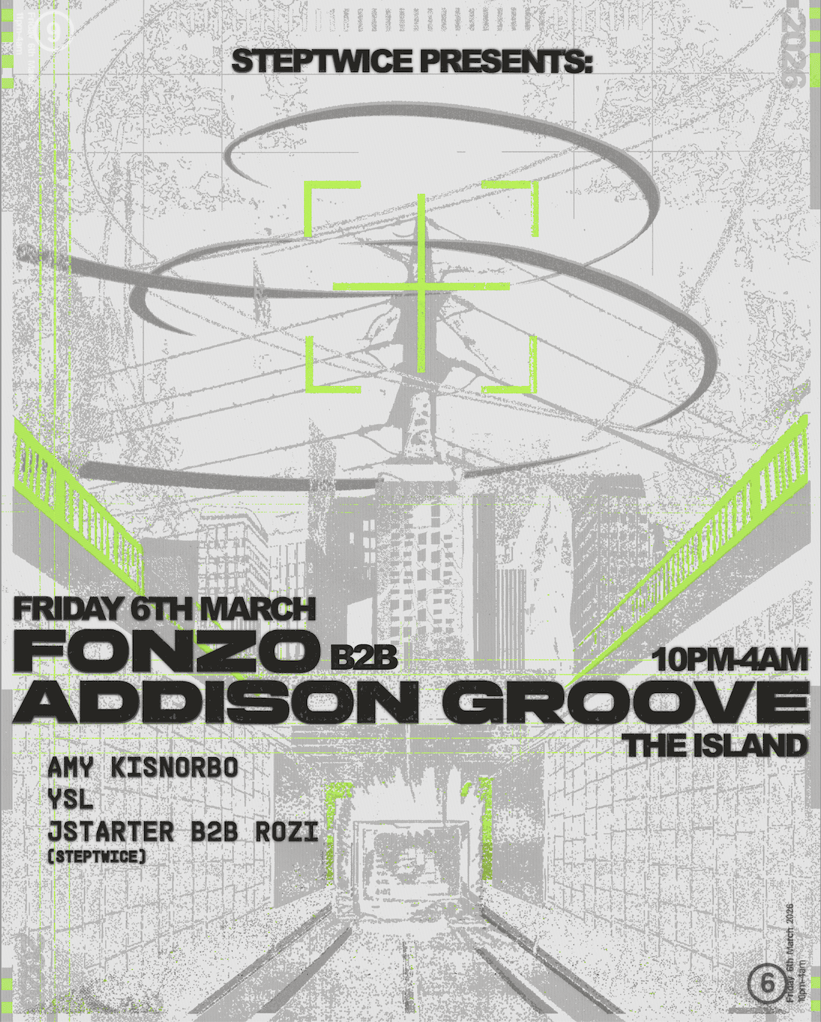 StepTwice presents: Fonzo B2B Addison Groove @ The Island