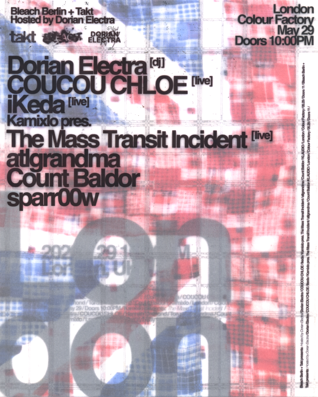 takt x Bleach Berlin hosted by Dorian Electra
