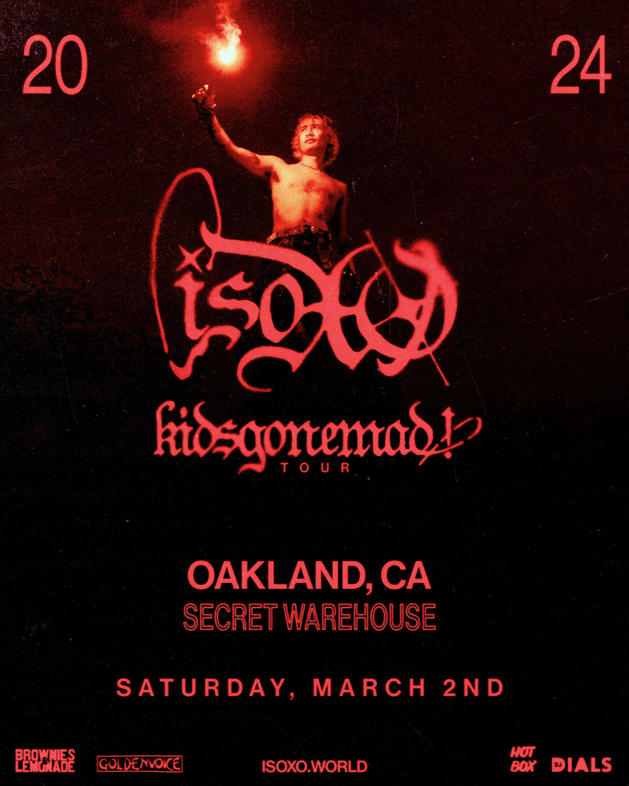 ISOxo presents kidsgonemad at TBA - Secret Warehouse Location, California