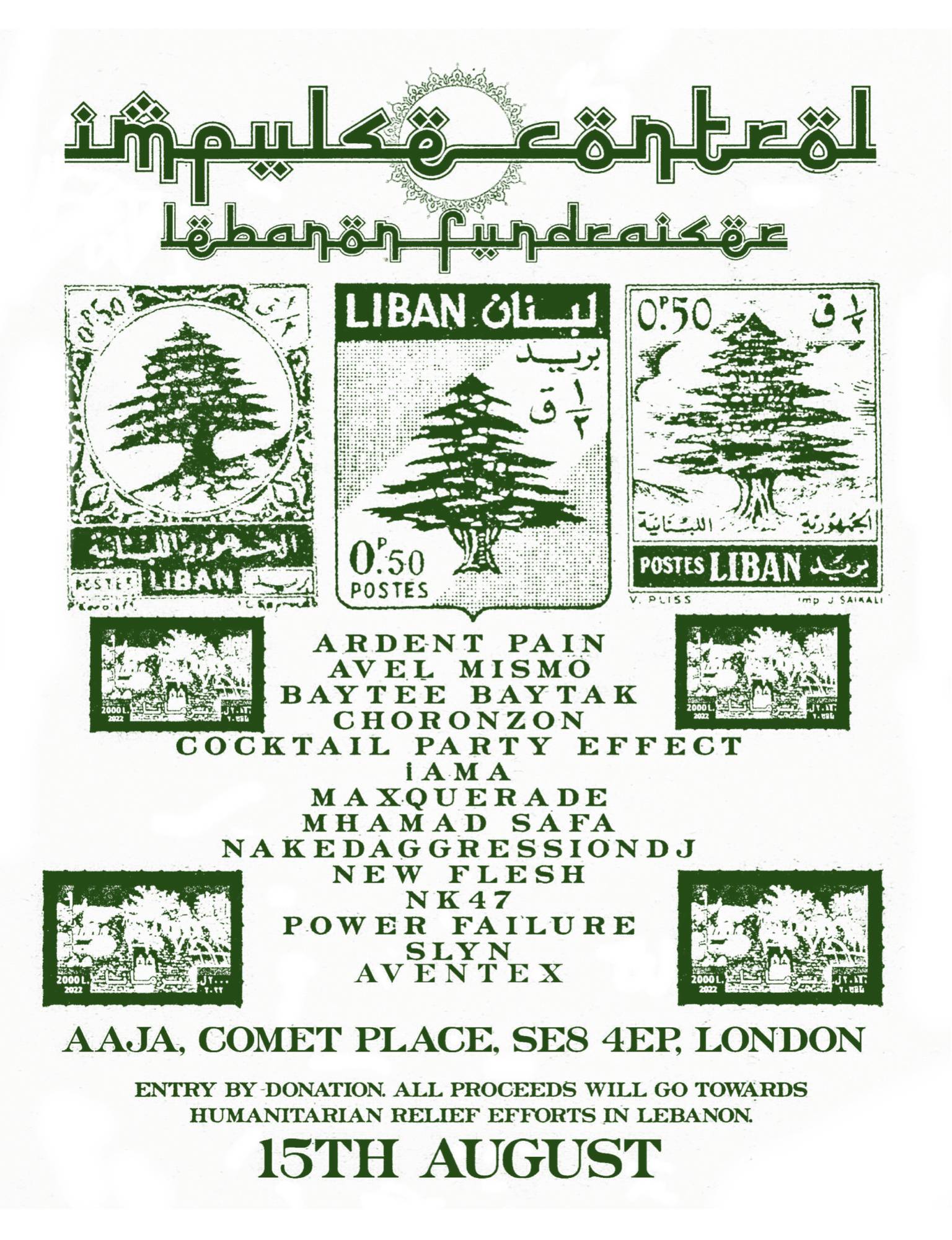 Impulse Control: Lebanon Fundraiser
