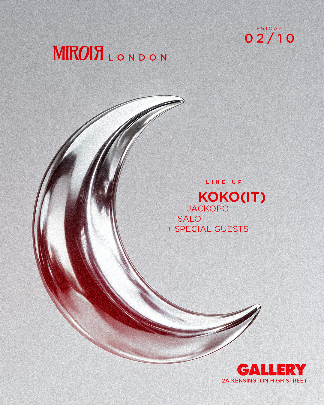 MIROIR: KOKO (IT) at Gallery, London