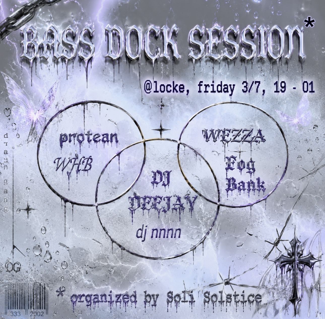BASS DOCK SESSION with protean; WHB; Dj Deejay, Dj nnnn, WEZZA & Fog Bank — Locke, Hamburk