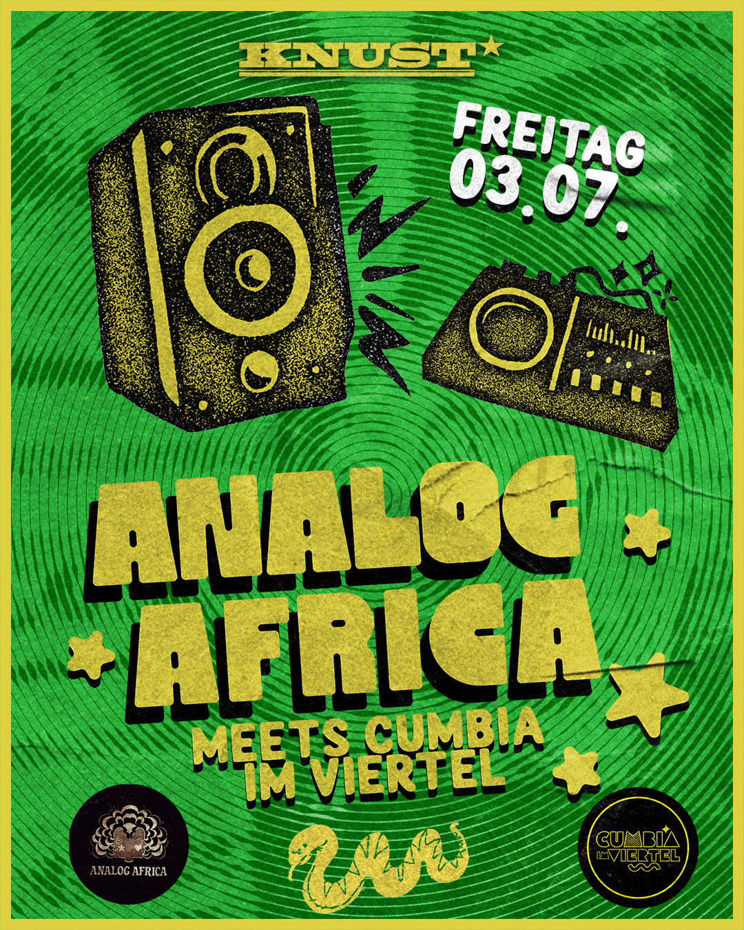 Analog Africa meets Cumbia im Viertel
