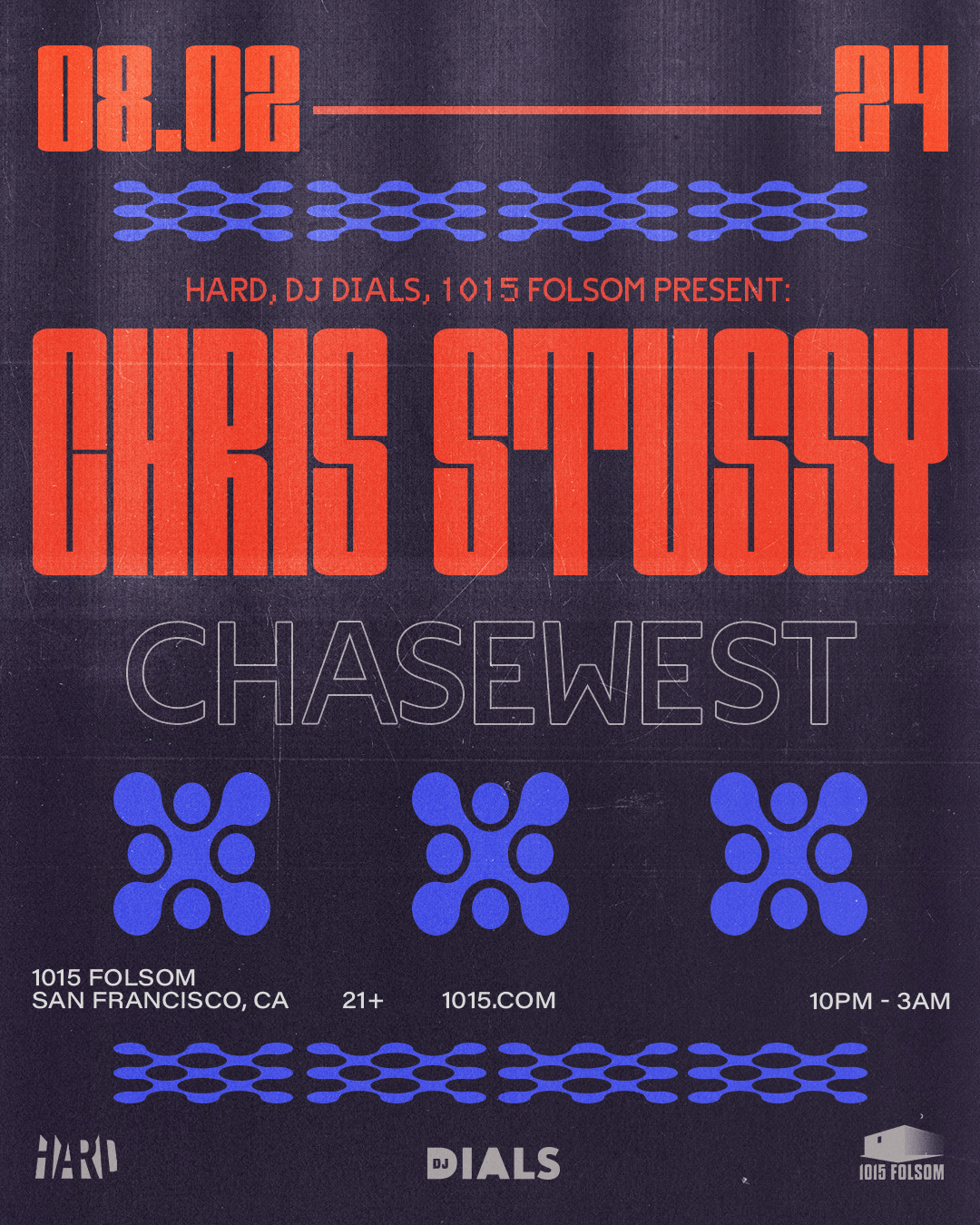 Chris Stussy at 1015 Folsom, San Francisco/Oakland