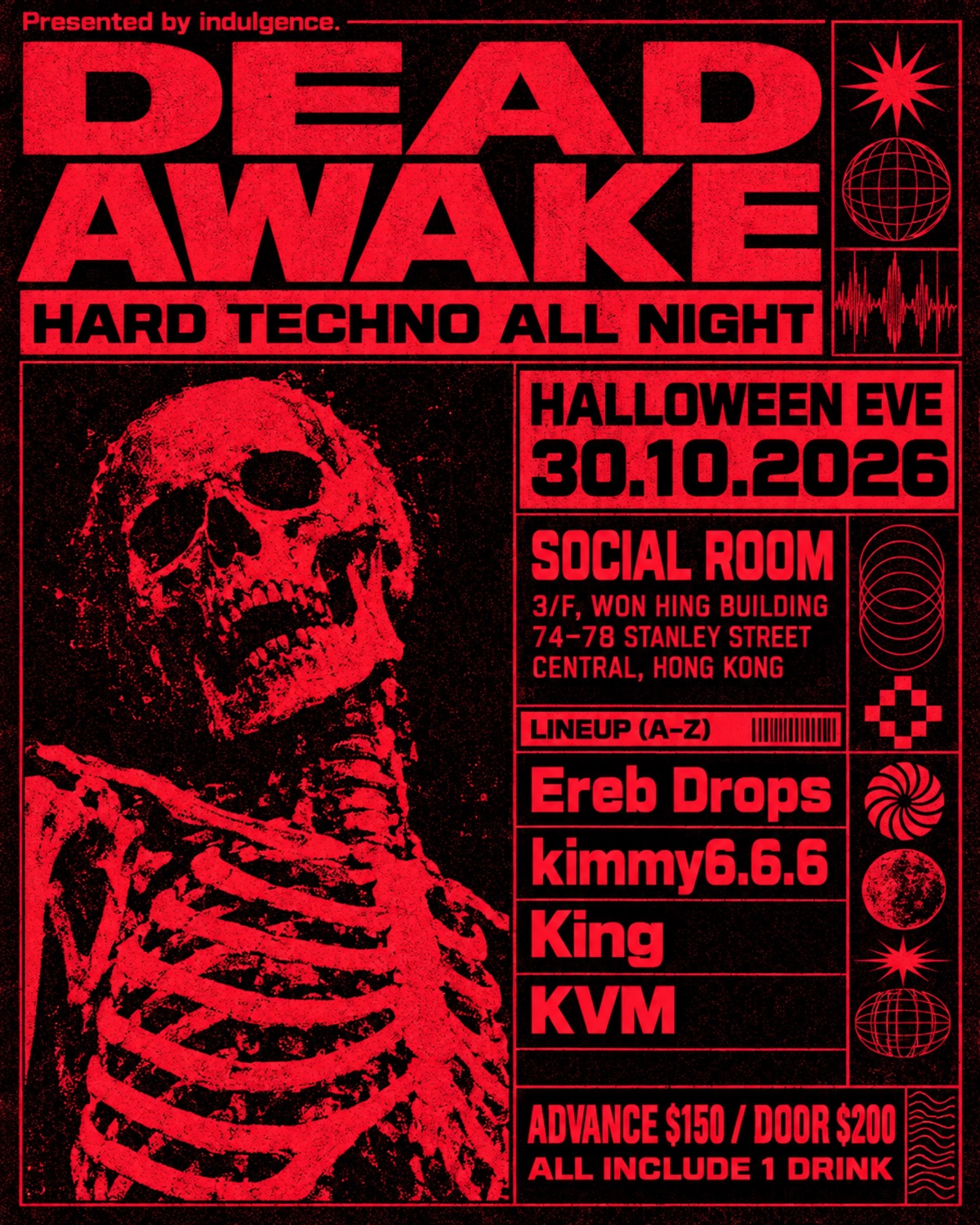 DEAD AWAKE — Hard Techno All Night