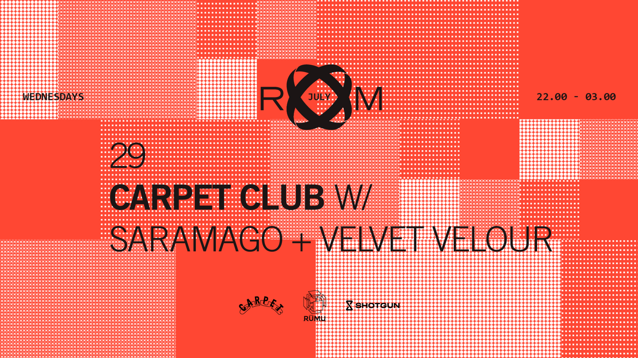 Carpet Club with Saramago and Velvet Velour
