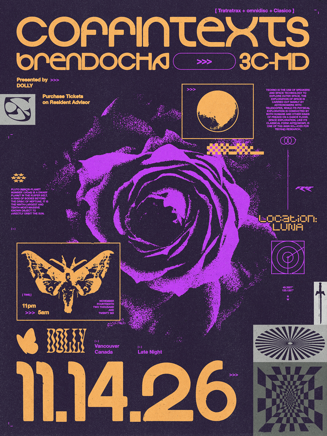 DOLLY presents... Coffintexts (Tratratrax, omnidisc, Clasico) with Brendocha & 3C-MD