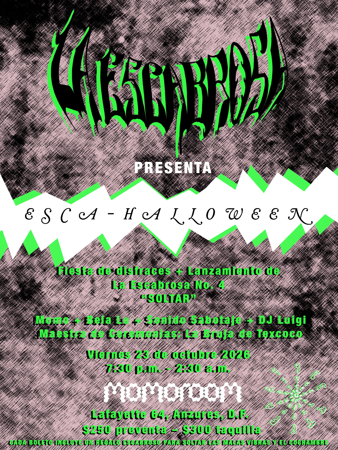 Flyer de ESCA HALLOWEEN