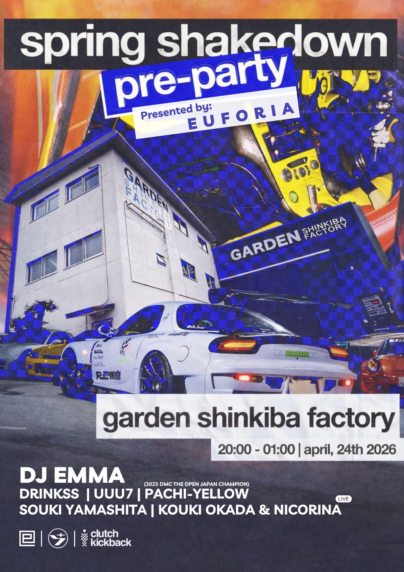 EUFORIA x CKB: SUPER CARS RAVE | SPRING SHAKEDOWN PRE-PARTY at