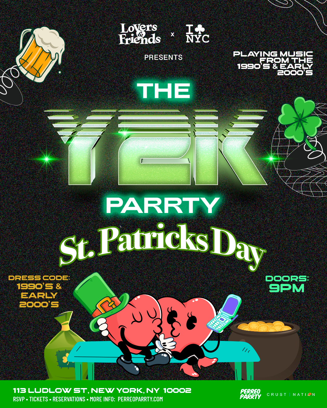 St. Patrick's 2000s Y2K Party at Mehanata