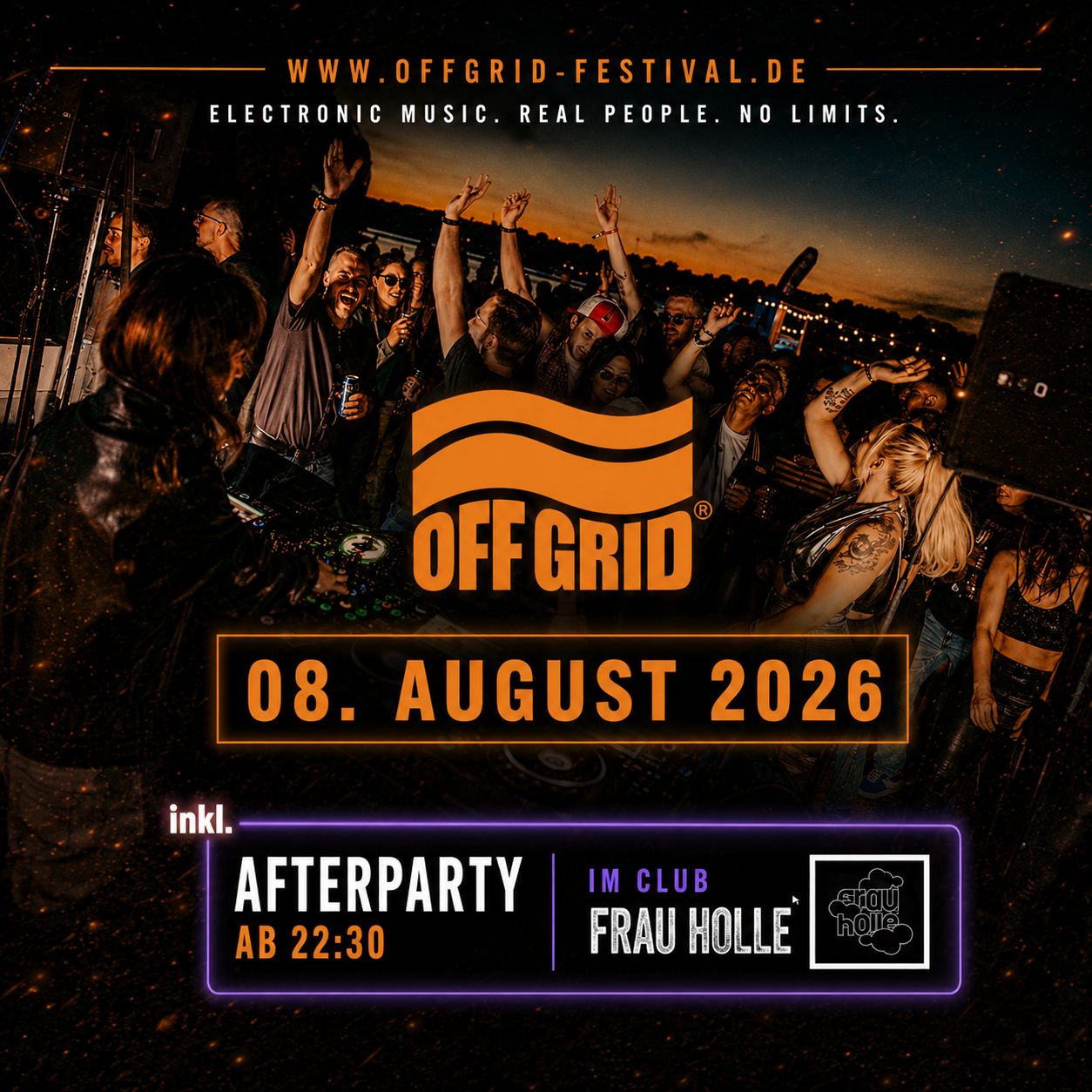 OFFGRID ELBE BOAT RAVE 2026 s afterparty v Club Frau Holle — TBA - MS Enstaal, Hamburk