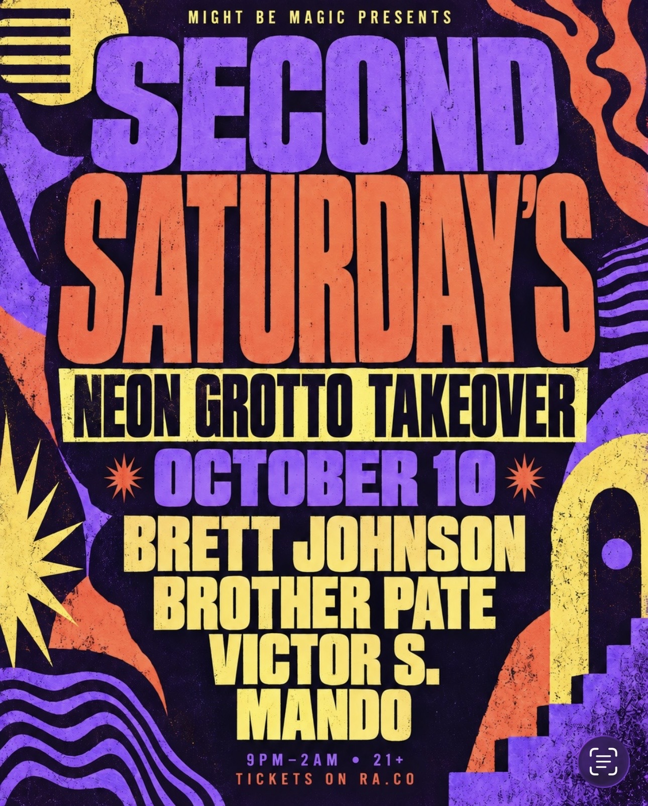 SECOND SATURDAYS: Brett Johnson, Brother Pate, Victor S + Mando