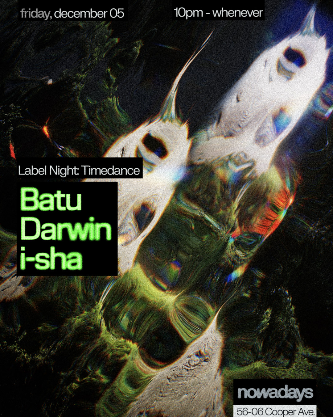 Label Night: TIMEDANCE with Batu, Darwin, i-sha