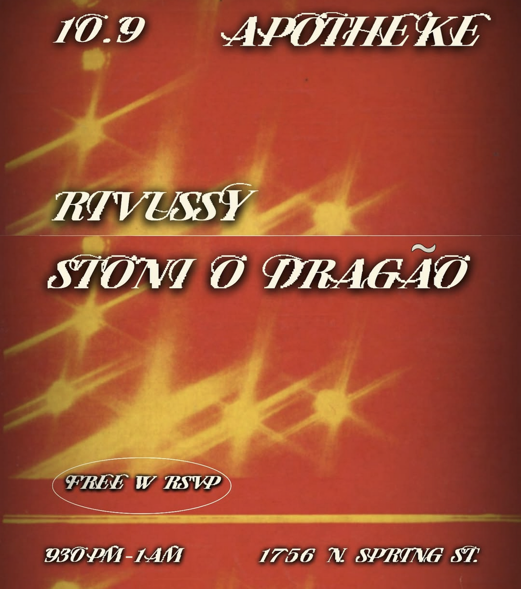 Rivussy & Stonio Dragão at Apotheke
