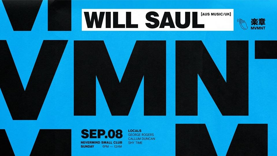 Will Saul event flyer