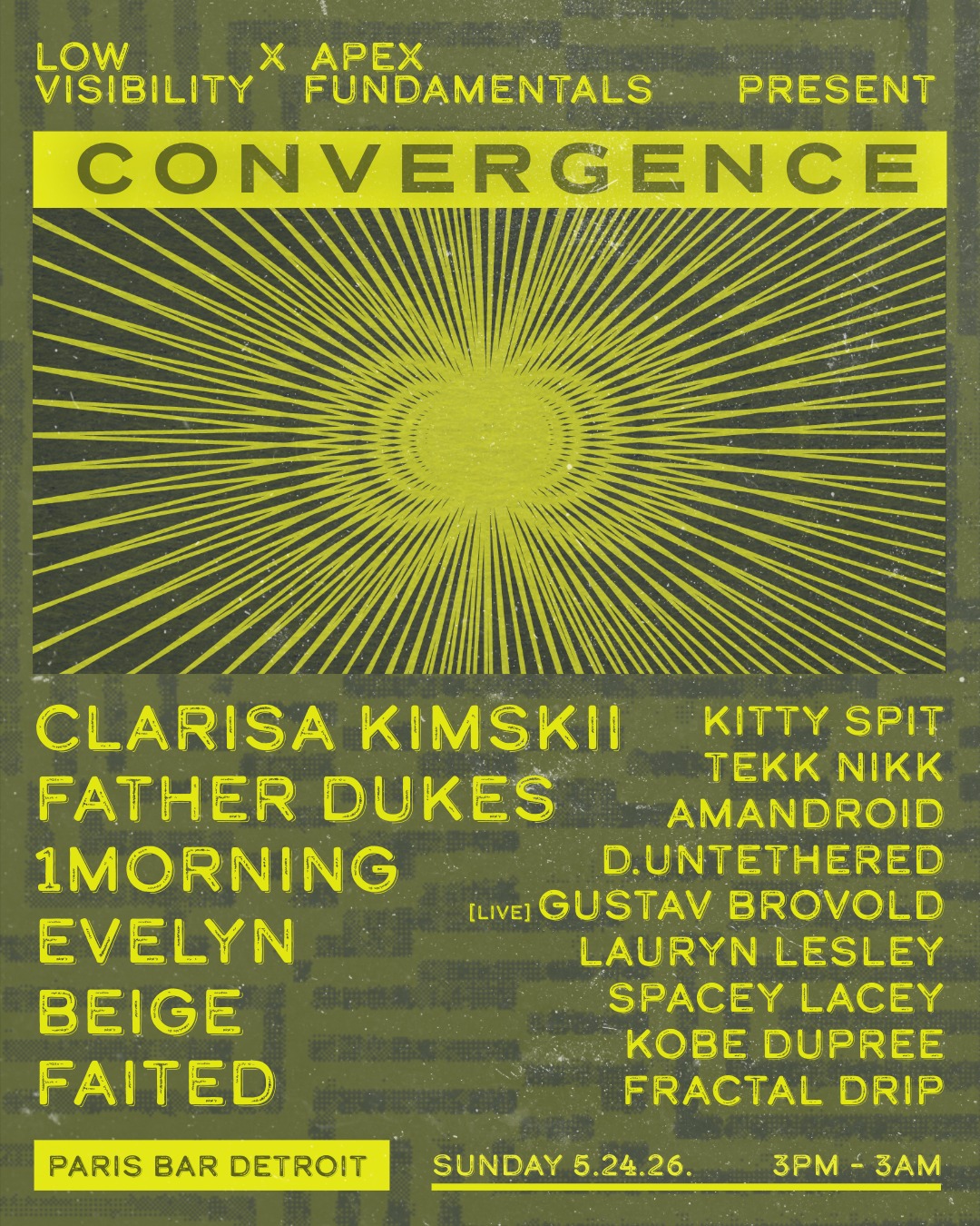 Low Visibility x Apex Fundamentals present Convergence