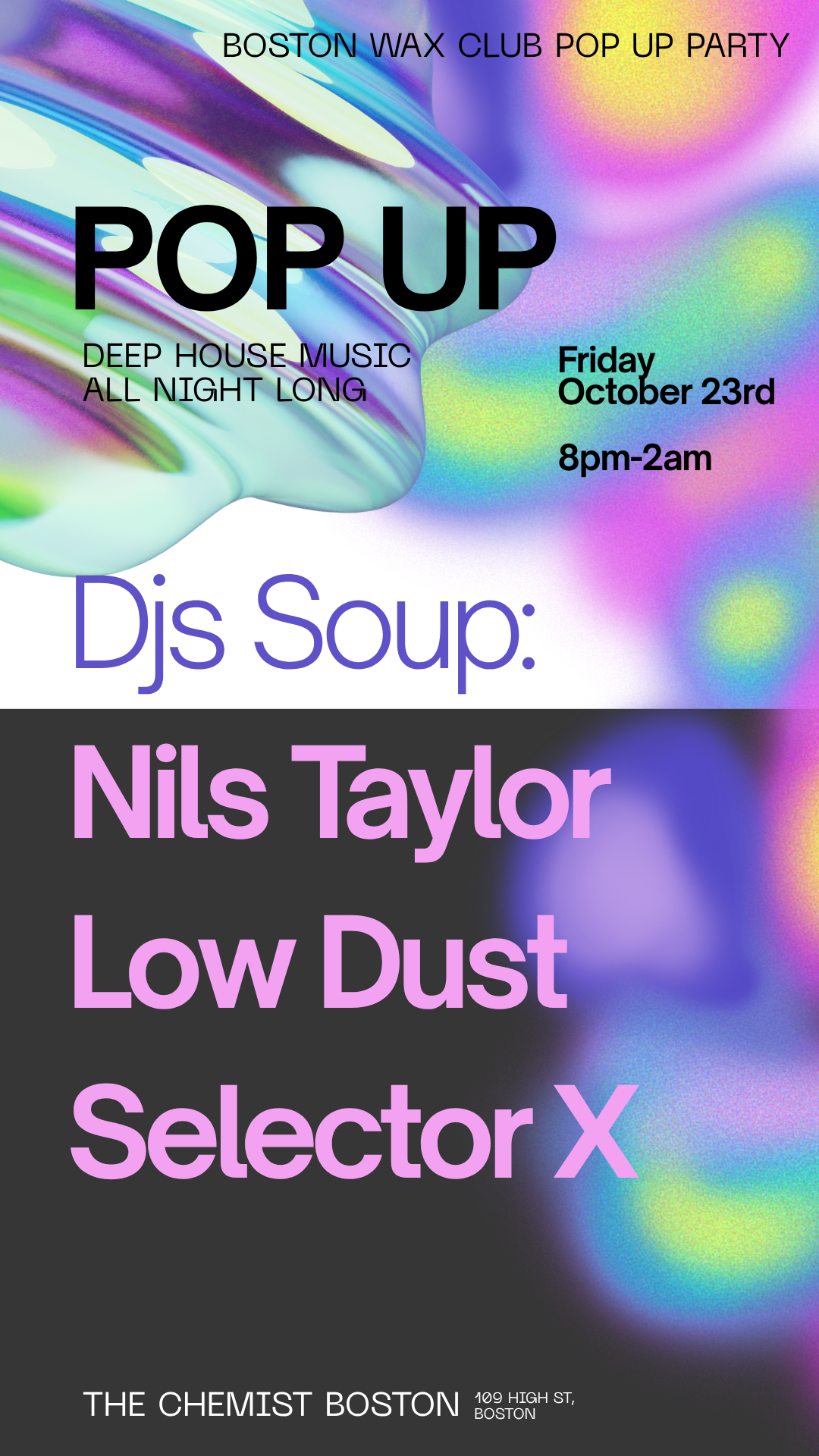 DJs Soup - Boston Wax Club Pop Up