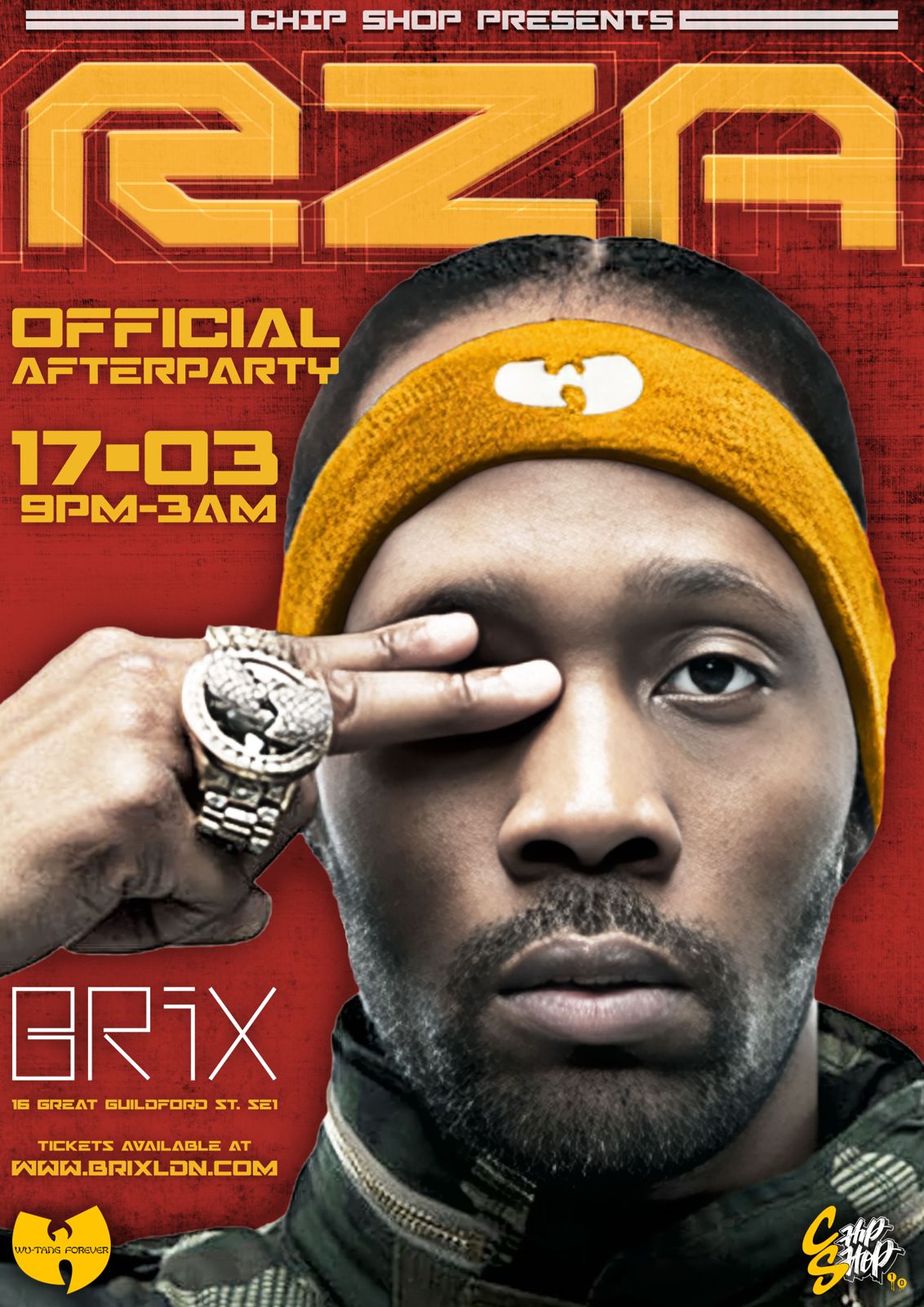 RZA at BRIX ! Wu Tang after party