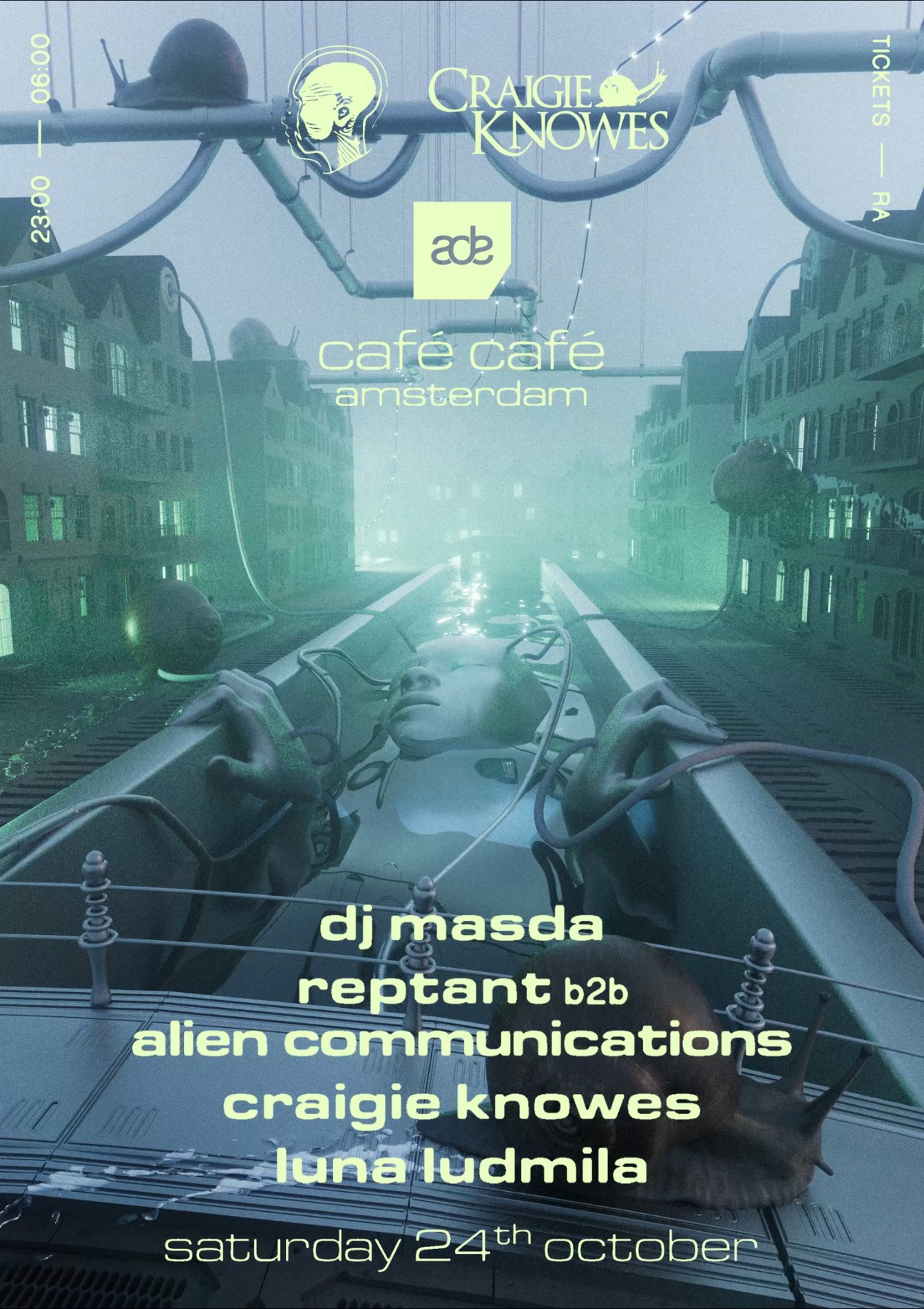 Alien Communications x Craigie Knowes ADE with DJ Masda, Reptant & Luna Ludmila