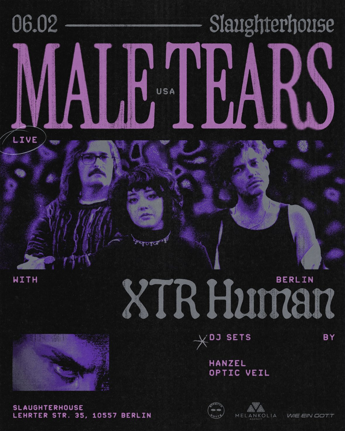 MALE TEARS + XTR HUMAN