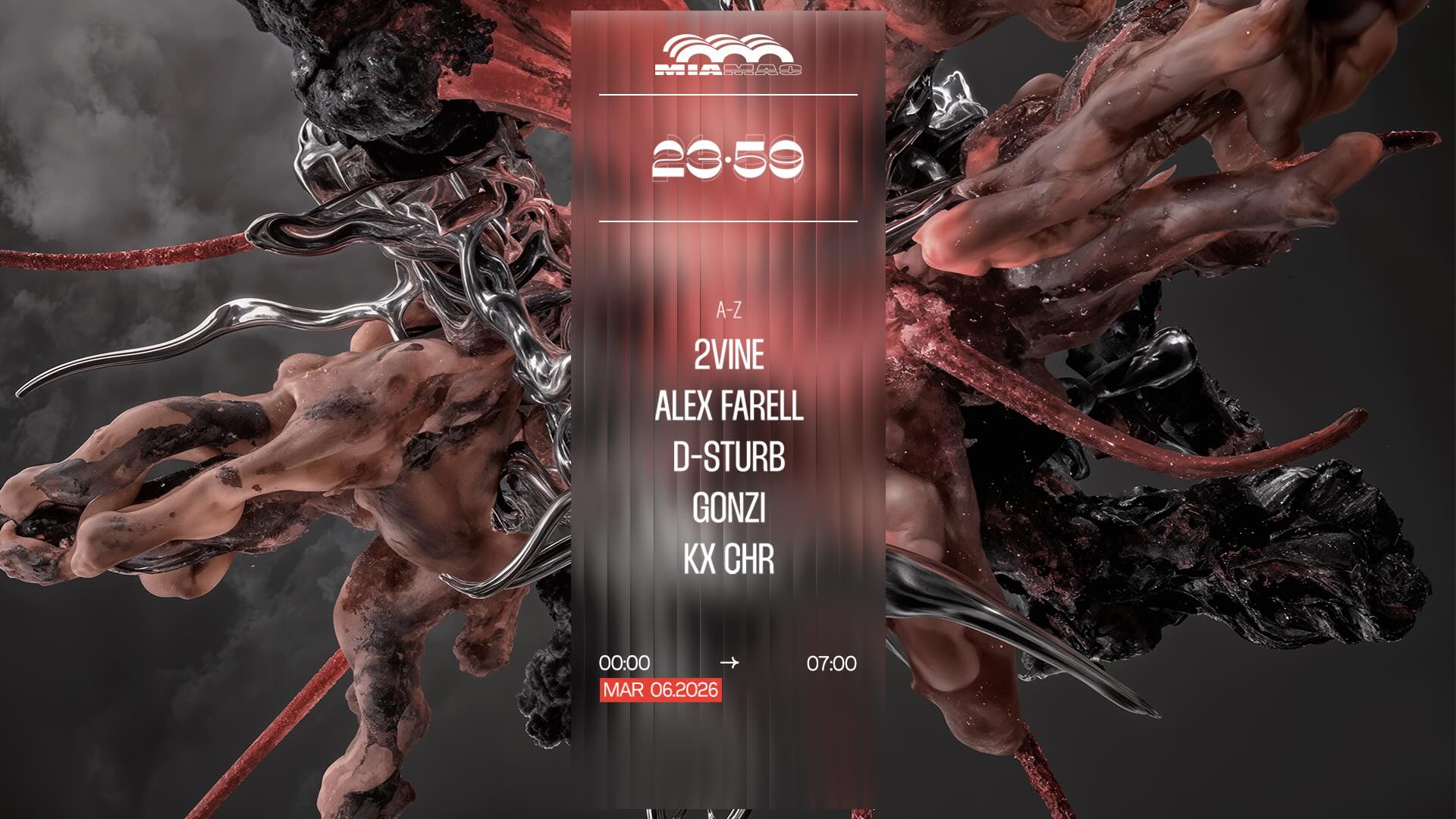 23:59: D-STURB, 2VINE, KX CHR, Alex Farell, GONZI