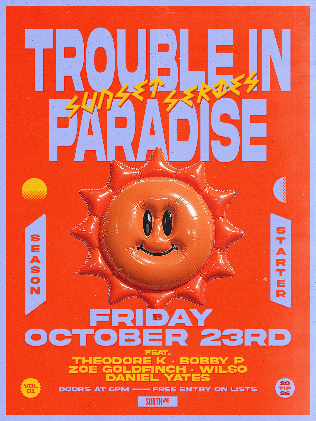 Trouble In Paradise - Sunset Series - Oct 23rd