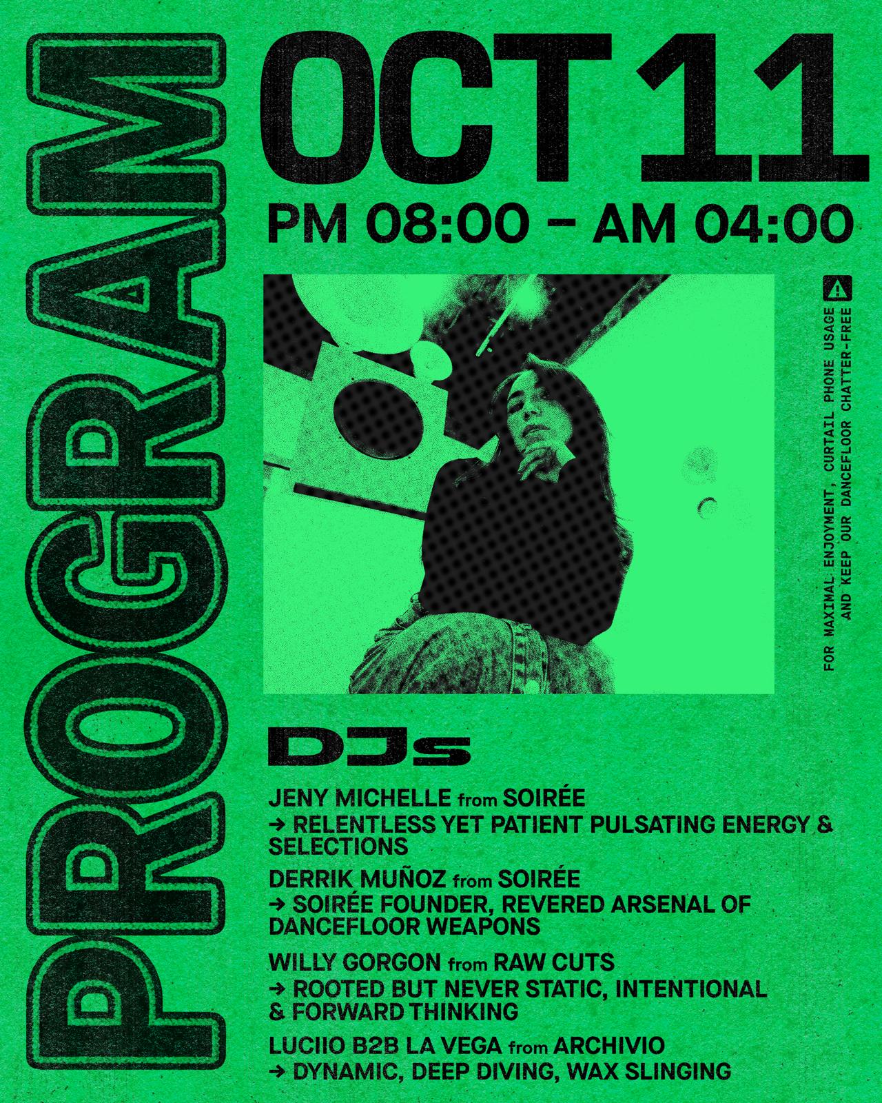 Outer Heaven presents: Sunday Soirée w/ Jeny Michelle, Derrik Muñoz, Willy Gorgon