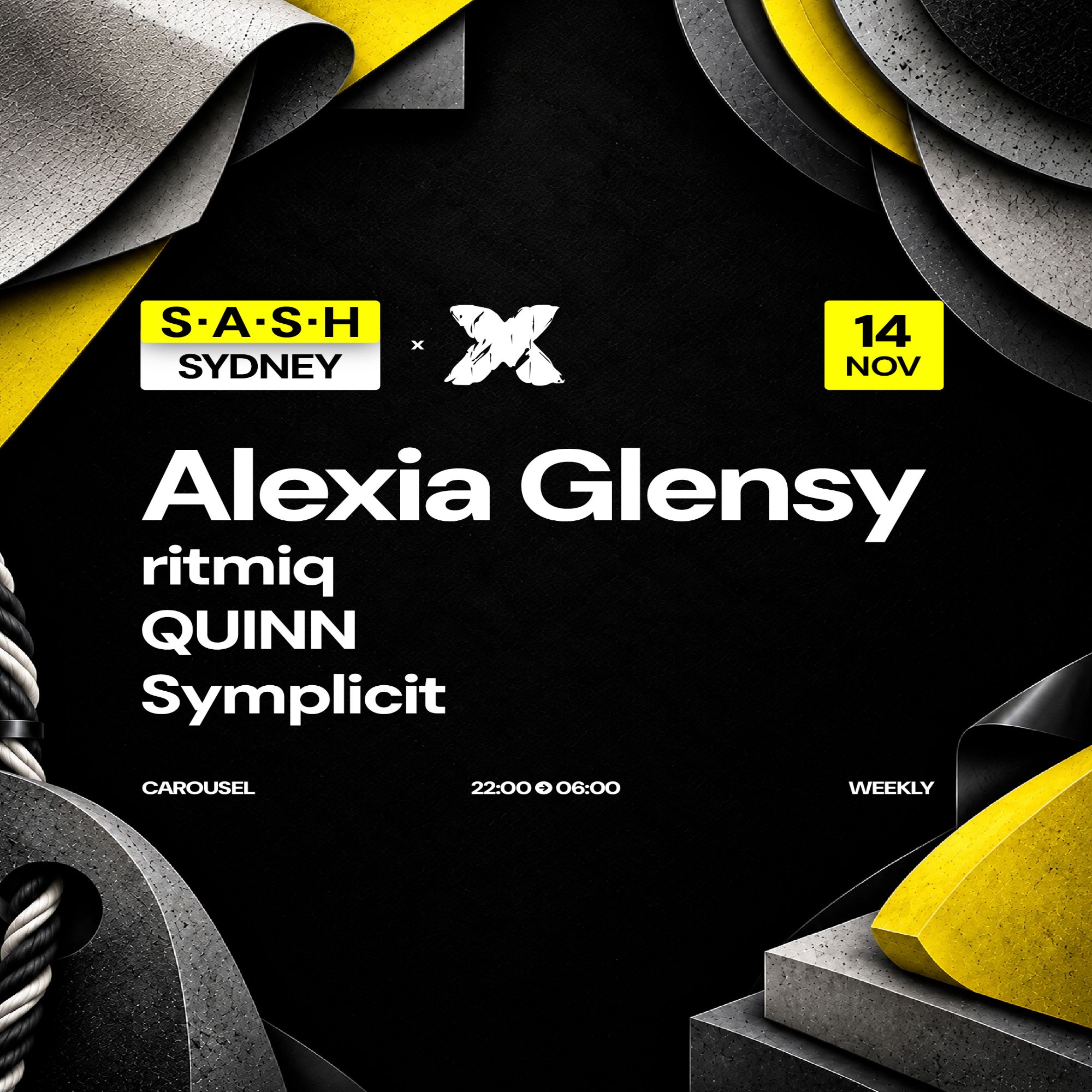 ★ S.A.S.H Sydney ★ X ★ Saturday 14th November ★