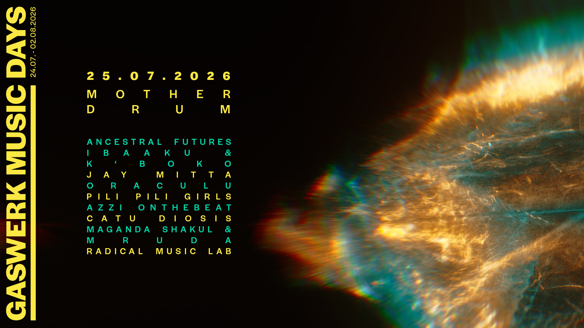 Gaswerk Music Days 2026 - MOTHER DRUM — Gaswerksiedlung, Berlin
