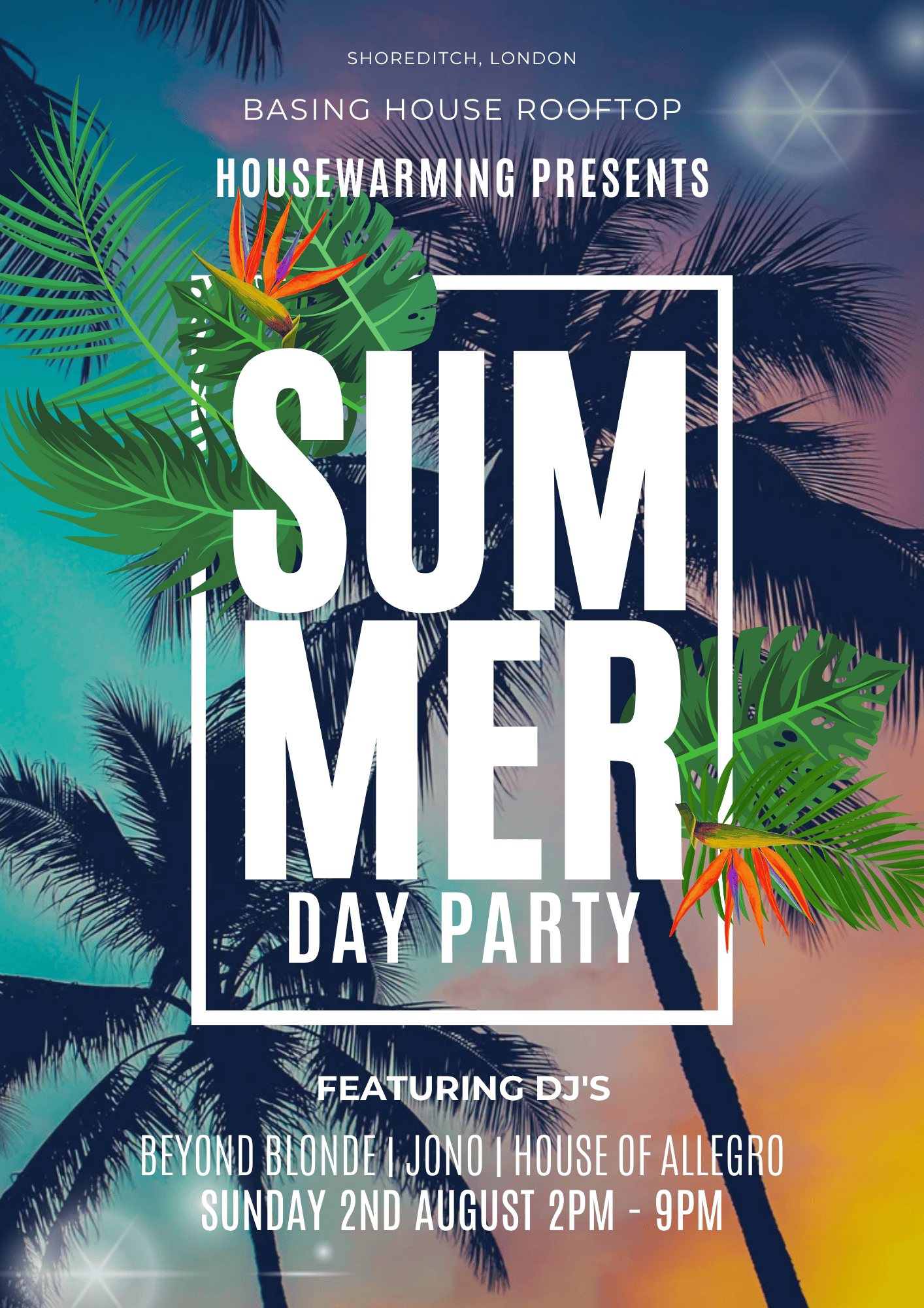 Housewarming presents: Rooftop Sessions Summer Day Party