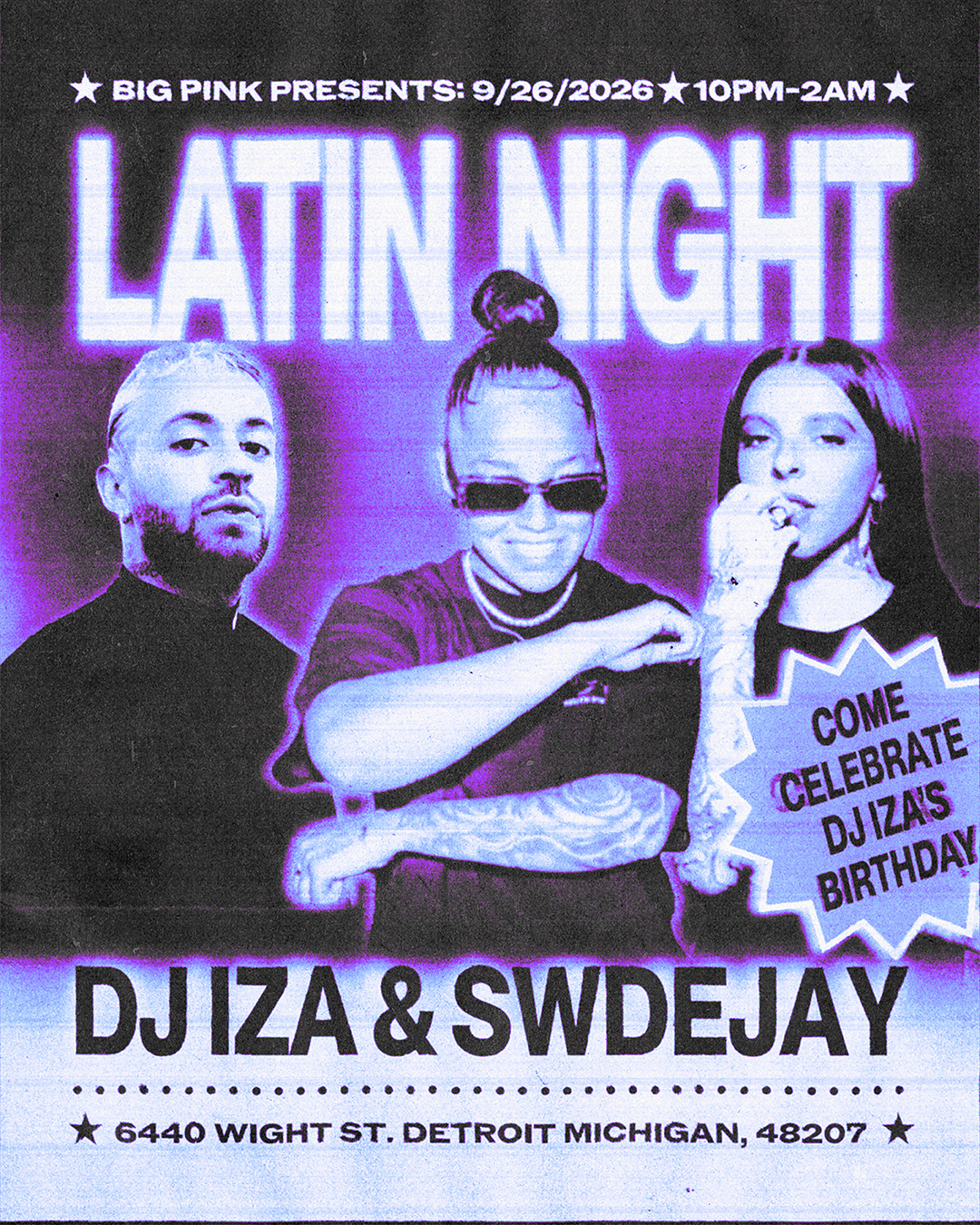 LATIN NIGHT: DJ IZA & SWDJEY (BAD BUNNY VIBES) - LIMITED TICKETS AT DOOR 10PM