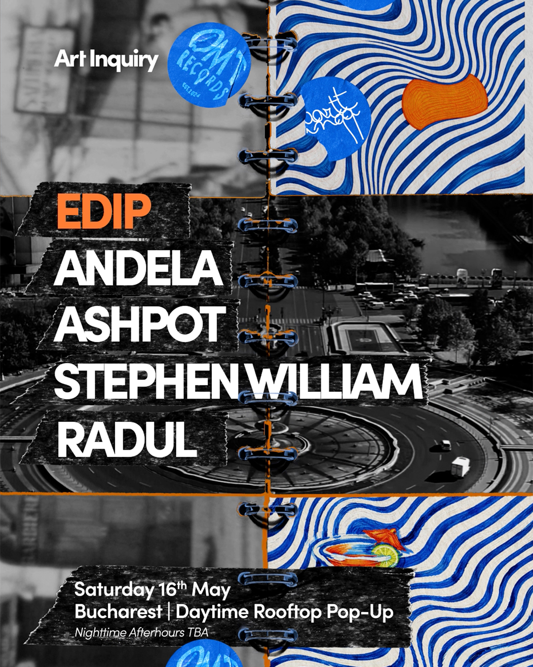 Art Inquiry x OMT Records with EDIP, ANDELA, ASHPOT, STEPHEN WILLIAM & RADUL