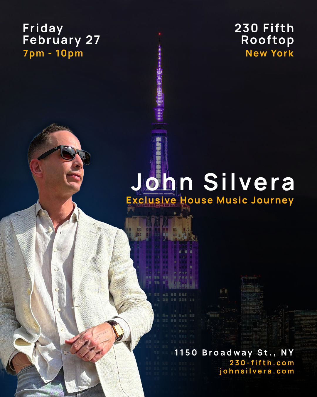 John Silvera at 230 Fifth Rooftop