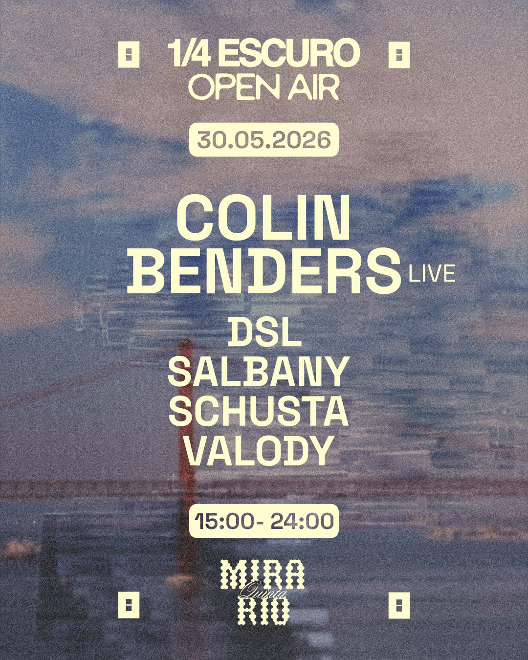1/4 Escuro Open Air with Colin Benders Live flyer