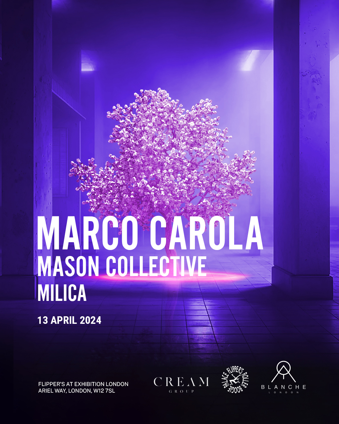 Blanche presents Marco Carola at Flipper's Roller Boogie