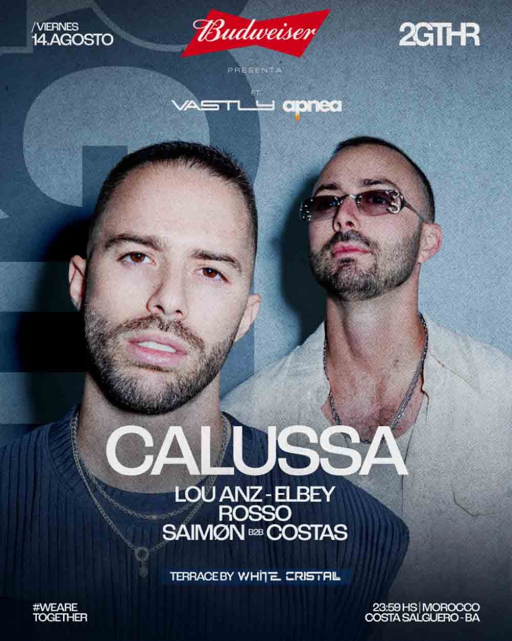 Calussa x 2gthr, Club Morocco, Costanera Buenos Aires