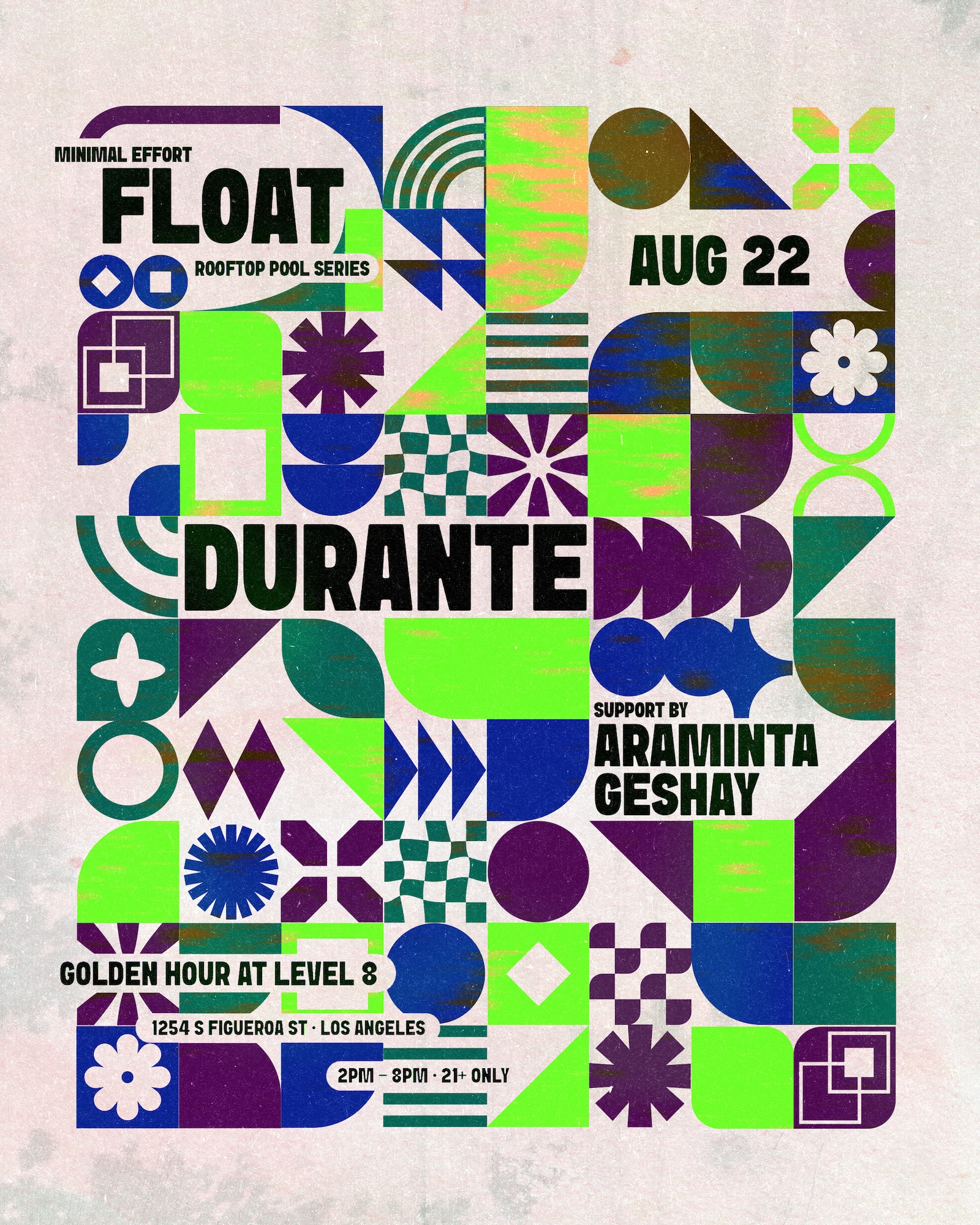 FLOAT Rooftop Pool Party feat. Durante [2-8 PM]