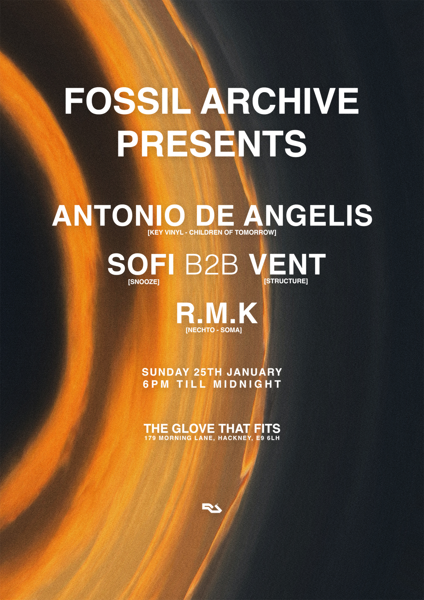 Fossil Archive presents: Antonio De Angelis, Sofi b2b VENT, R.M.K