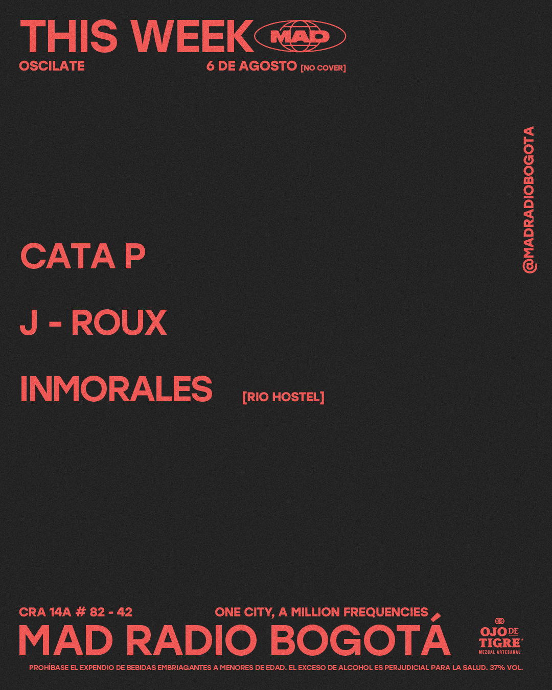 OSCILATE: Cata P / Inmorales / J - ROUX