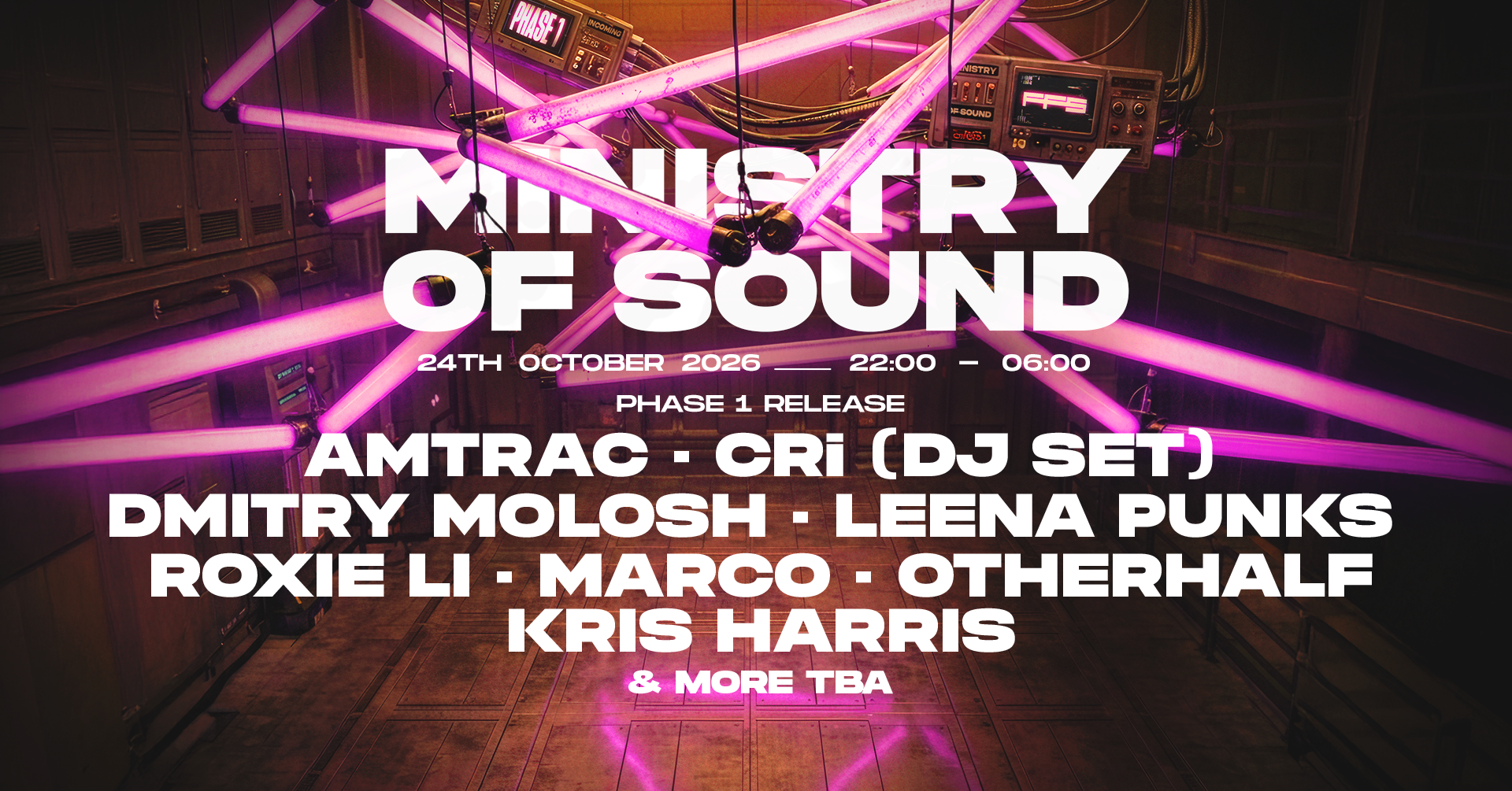 Amtrac, CRi (DJ Set), Dmitry Molosh - Ministry Of Sound