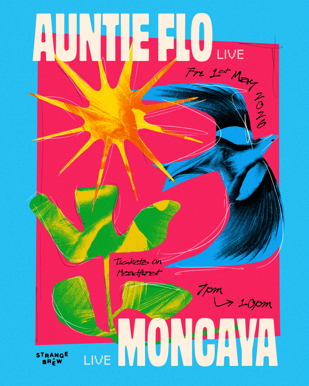 Auntie Flo (live) + Moncaya (live)